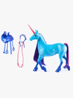 Legetøjsfigurer-UnicornAcademy Unicorn Academy Enhjørning River 28 cm Blå