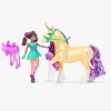 Legetøjsfigurer-UnicornAcademy Unicorn Academy Figursæt Ava & Plant Magic Leaf