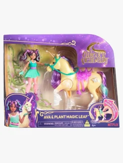 Legetøjsfigurer-UnicornAcademy Unicorn Academy Figursæt Ava & Plant Magic Leaf