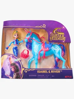 Legetøjsfigurer-UnicornAcademy Unicorn Academy Figursæt Isabel & River Blå