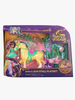 Legetøjsfigurer-UnicornAcademy Unicorn Academy Legesæt Ava & Leaf Stald