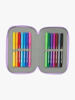 Kreativt Legetøj-UnicornAcademy Unicorn Academy Penalhus med 3 Rum, Lilla