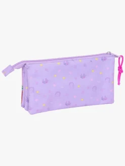 Kreativt Legetøj-UnicornAcademy Unicorn Academy Penalhus med 3 Rum, Lilla