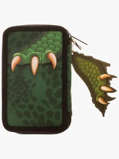 Kreativt Legetøj-ValiantDino Valiant Dino Dobbelt Penalhus, Grøn