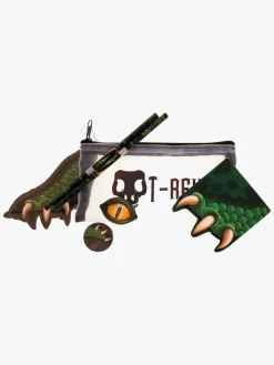 Kreativt Legetøj-ValiantDino Valiant Dino Penalhus med Skrivesæt, Grøn