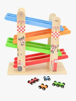 Legetøjsbiler & -Fartøjer-VIGA Dobbelt Rampe Racerbane med Biler