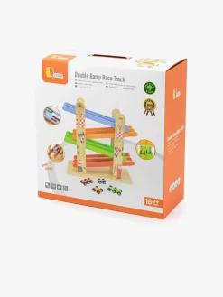 Legetøjsbiler & -Fartøjer-VIGA Dobbelt Rampe Racerbane med Biler