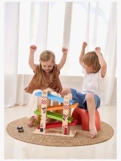 Legetøjsbiler & -Fartøjer-VIGA Dobbelt Rampe Racerbane med Biler