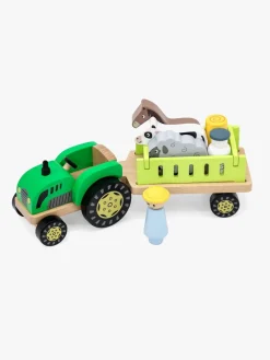 Legetøjsbiler & -Fartøjer-VIGA Farm Traktor med Anhængervogn