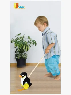 Trælegetøj-VIGA Gå-Legetøj Pingvin