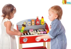 Rolleleg-VIGA Grill Med Tilbehør