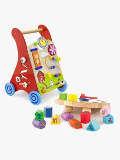 Babylegetøj-VIGA Gåvogn og Ur