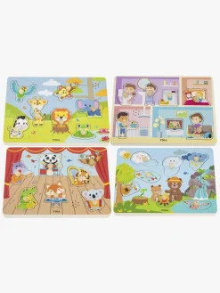 Spil & Puslespil-VIGA 4-i-1 Lydpuslespil