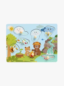 Spil & Puslespil-VIGA 4-i-1 Lydpuslespil