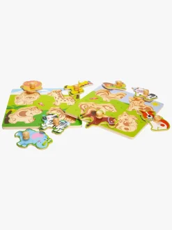 Spil & Puslespil-VIGA Knoppuslespil Dyr, 2-pak