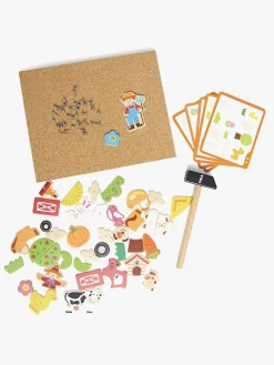 Kreativt Legetøj-VIGA Kreasæt Byg Din Bondegård Rød/Beige