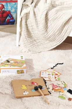 Kreativt Legetøj-VIGA Kreasæt Byg Din Bondegård Rød/Beige