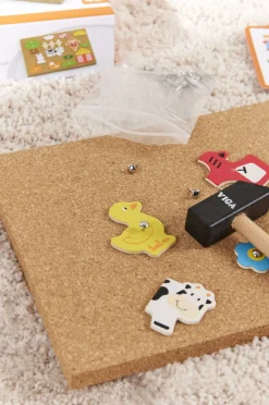 Kreativt Legetøj-VIGA Kreasæt Byg Din Bondegård Rød/Beige