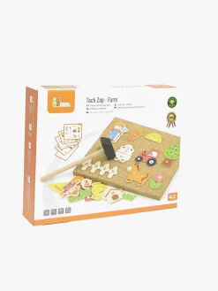 Kreativt Legetøj-VIGA Kreasæt Byg Din Bondegård Rød/Beige