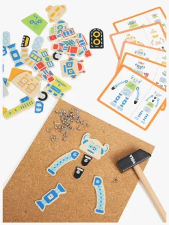 Kreativt Legetøj-VIGA Kreasæt Byg Din Robot Blå/Orange