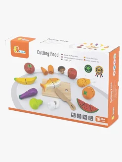 Rolleleg-VIGA Legesæt Skærebræt med Kniv & Mad