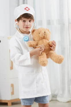 Kostumer & Udklædning-VIGA Lægeuniform & Hat