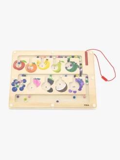 Babylegetøj|Lærerig Leg-VIGA Magnet-labyrint & Tælle- og Farvesorteringstavle