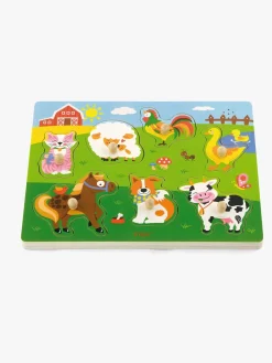 Legetøj Til Børn På 0-10 År|Spil & Puslespil-VIGA Puslespil med Dyrelyde Flerfarvet