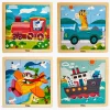 Spil & Puslespil|Legetøj Til Børn På 0-10 År-VIGA Puslespil 4-pak Køretøj