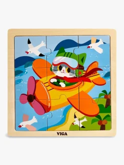 Spil & Puslespil|Legetøj Til Børn På 0-10 År-VIGA Puslespil 4-pak Køretøj