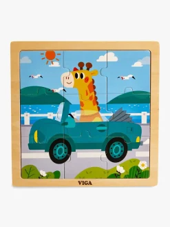 Spil & Puslespil|Legetøj Til Børn På 0-10 År-VIGA Puslespil 4-pak Køretøj