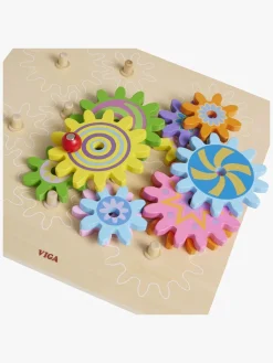 Spil & Puslespil-VIGA Puslespil Tandhjul