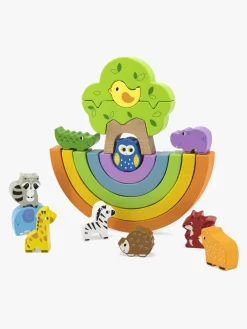 Babylegetøj-VIGA Stableklodser Regnbue 19 Dele