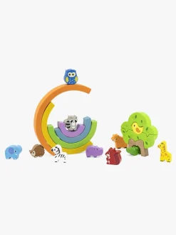 Babylegetøj-VIGA Stableklodser Regnbue 19 Dele