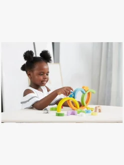 Babylegetøj-VIGA Stableklodser Regnbue 19 Dele