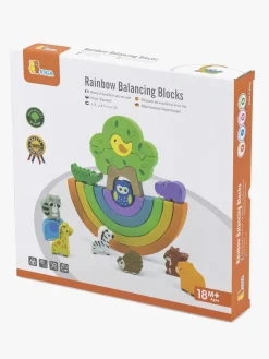 Babylegetøj-VIGA Stableklodser Regnbue 19 Dele