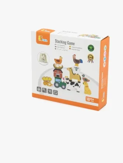 Babylegetøj-VIGA Stablespil Bondegårdsdyr