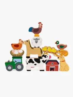 Babylegetøj-VIGA Stablespil Bondegårdsdyr
