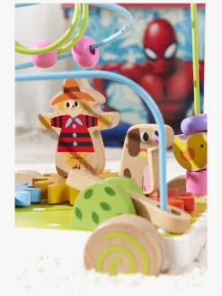 Trælegetøj-VIGA Træklegetøj med Kuglebane og Drejehjul