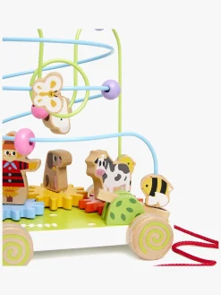 Trælegetøj-VIGA Træklegetøj med Kuglebane og Drejehjul