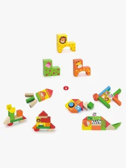 Babylegetøj-VIGA Træklodser Zoo