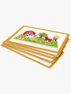 Spil & Puslespil-VIGA Trælegetøj Pirat Og Bondegård 2-i-1