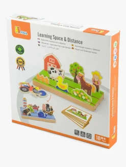 Spil & Puslespil-VIGA Trælegetøj Pirat Og Bondegård 2-i-1