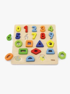 Lærerig Leg-VIGA Trælegetøj Tal og Figurer