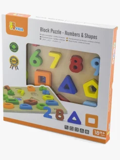 Lærerig Leg-VIGA Trælegetøj Tal og Figurer