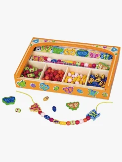 Kreativt Legetøj-VIGA Træperler Butterfly Flerfarvet