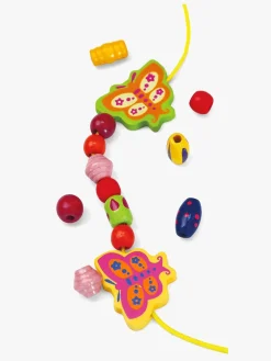 Kreativt Legetøj-VIGA Træperler Butterfly Flerfarvet