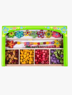 Kreativt Legetøj-VIGA Træperler Flower Flerfarvet