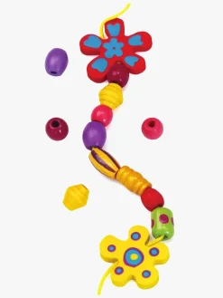 Kreativt Legetøj-VIGA Træperler Flower Flerfarvet