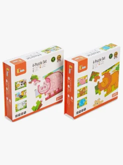 Spil & Puslespil-VIGA Træpuslespil m. Dyr, 2-pak, 8x12 Brikker